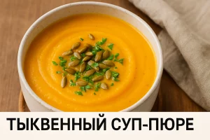 Тыквенный суп-пюре – обложка рецепта