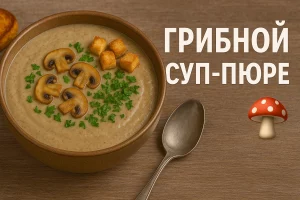 Грибной суп-пюре – обложка рецепта