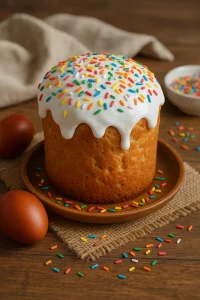Готовые пасхальные куличи с румяной корочкой