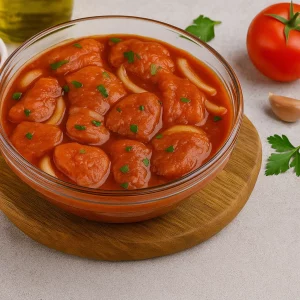 Томатный маринад с чесноком и луком