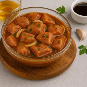 Маринад с чесноком, маслом и лимоном