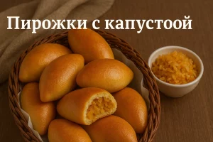 Пирожки с капустой — рецепт