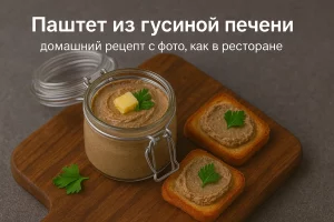Паштет из гусиной печени — домашний рецепт с фото