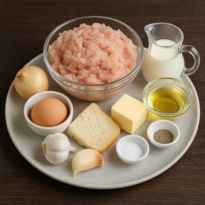 Ингредиенты для куриных котлет