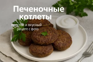 Печеночные котлеты — простой и вкусный рецепт