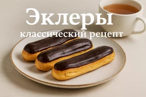 Эклеры — классический рецепт