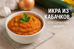 Икра из кабачков — классический рецепт с фото