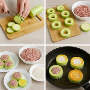 Пошаговый рецепт кабачков с фаршем