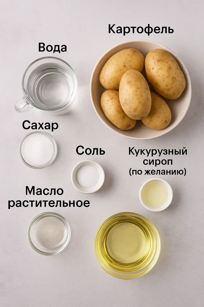 Ингредиенты для картошки фри как в McDonald's