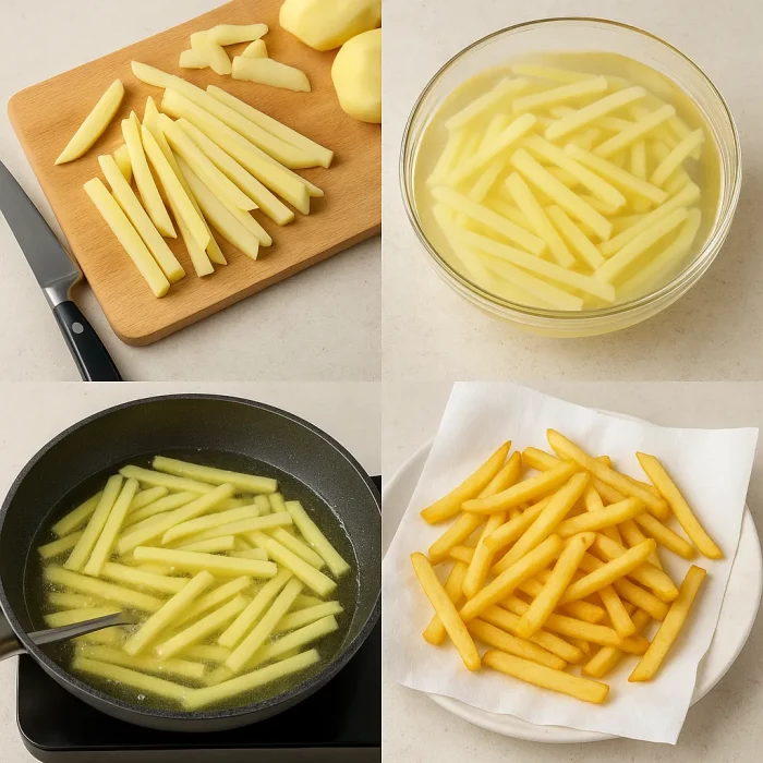 Пошаговое приготовление картофеля фри как в McDonald's