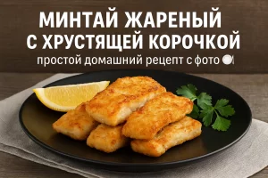 Минтай жареный с хрустящей корочкой — простой домашний рецепт