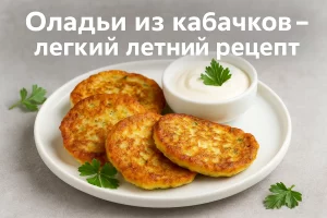 Оладьи из кабачков — пошаговый рецепт с фото