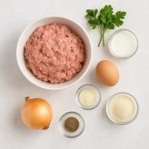 Ингредиенты для паровых котлет