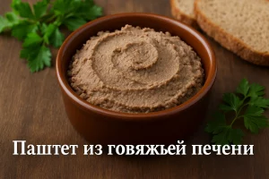 Обложка рецепта паштета из говяжьей печени