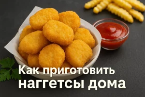 Обложка рецепта: как приготовить наггетсы дома