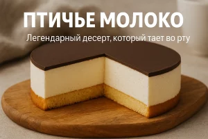 Торт Птичье молоко — легендарный десерт с суфле