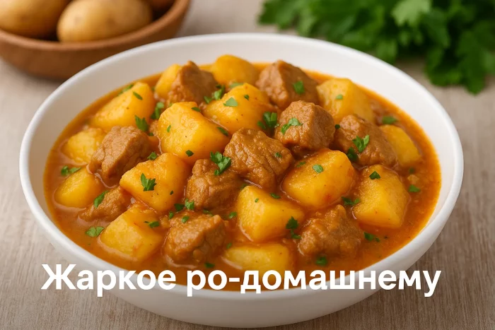 Жаркое по-домашнему с мясом и картошкой