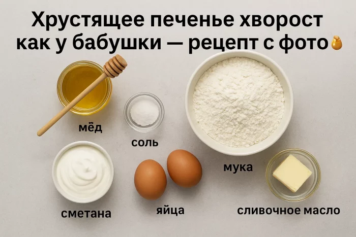 Ингредиенты для приготовления хвороста