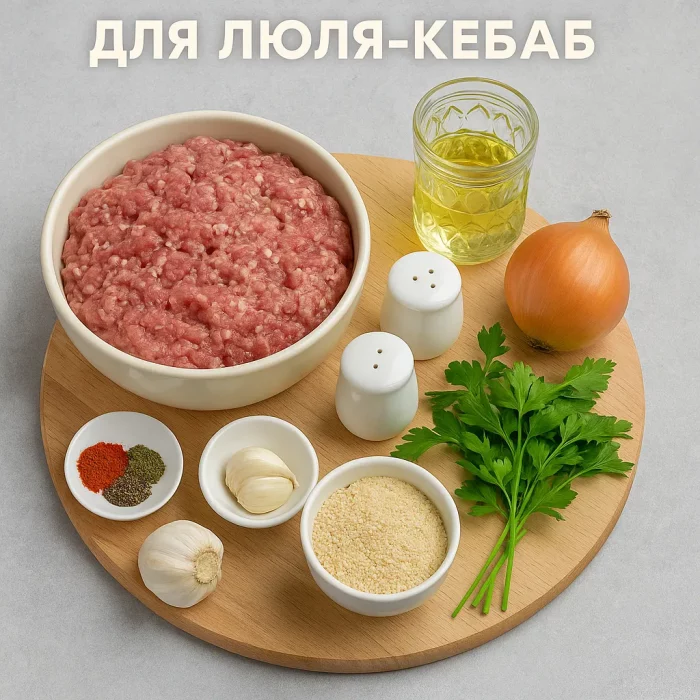 Ингредиенты для люля-кебаба