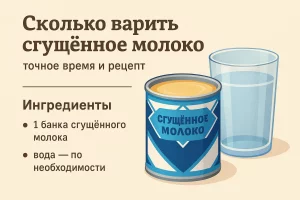 Ингредиенты для варёной сгущёнки