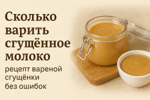 Обложка статьи с банкой варёной сгущёнки и заголовком
