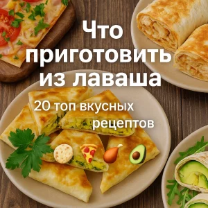 Блюда из лаваша на тарелке