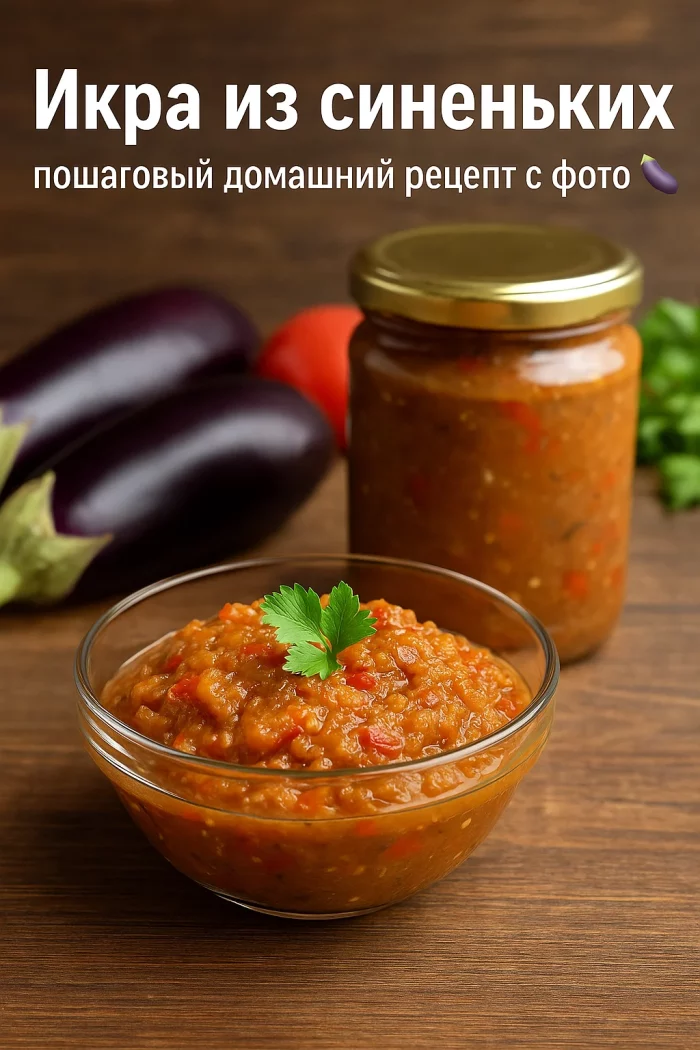 Домашняя икра из синеньких в банке