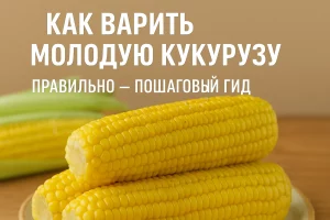 Как варить молодую кукурузу — обложка рецепта