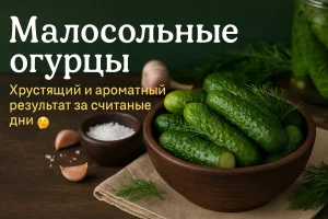Малосольные огурцы — хрустящий и ароматный результат за считаные дни