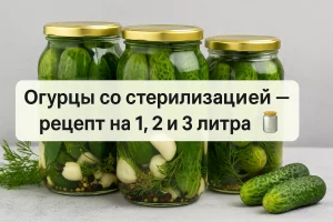 Рецепт огурцов со стерилизацией – домашняя заготовка
