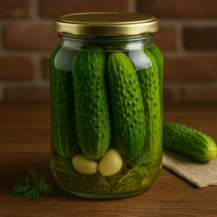 Классические маринованные огурцы с уксусом