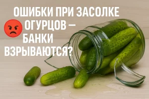 Ошибки при засолке огурцов — банки взрываются