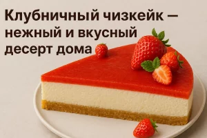 Клубничный чизкейк — нежный и вкусный десерт дома