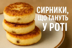 Сирники, що тануть у роті — обкладинка рецепта