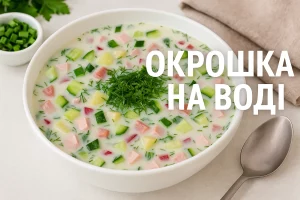 Окрошка на воді — обкладинка рецепту