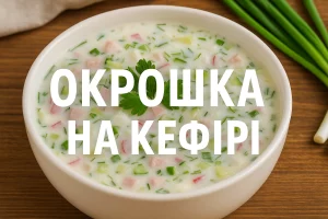 Окрошка на кефірі — обкладинка рецепту