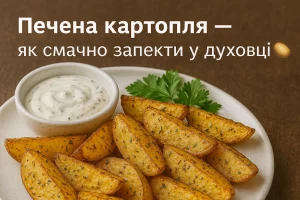 Обкладинка рецепта печеної картоплі