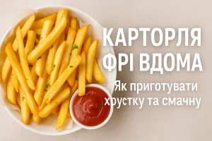 Обкладинка рецепта картоплі фрі