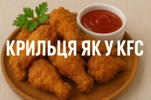 Крилця як у KFC — обкладинка рецепту