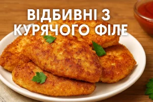 Відбивні з курячого філе — рецепт