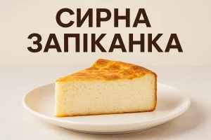 Сирна запіканка — обкладинка рецепту