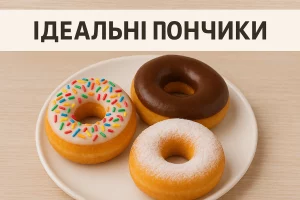Обкладинка рецепту пончиків