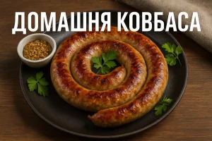 Домашня ковбаса — рецепт приготування