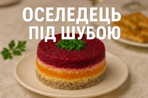 Обкладинка рецепту — Оселедець під шубою