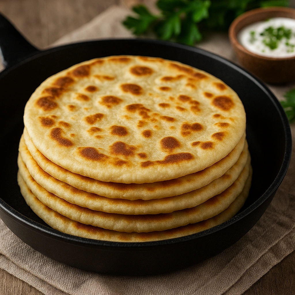 Коржі замість хліба на сковороді