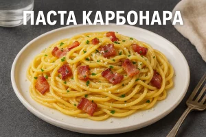 Обкладинка статті — Паста Карбонара