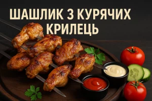 Шашлик з курячих крилець — обкладинка статті