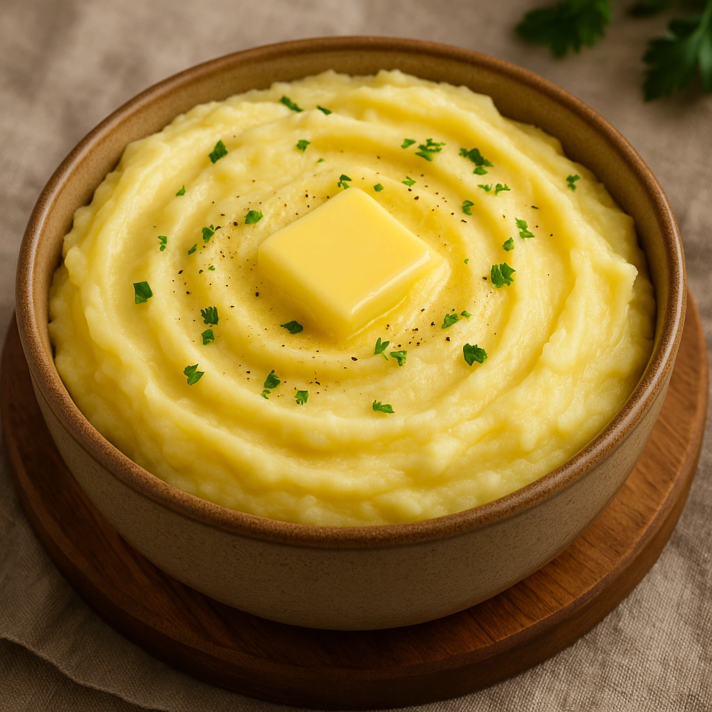 Пухке картопляне пюре з маслом