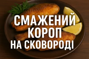 Смажений короп на сковороді — обкладинка