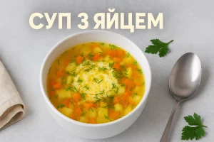 Суп з яйцем — обкладинка рецепта
